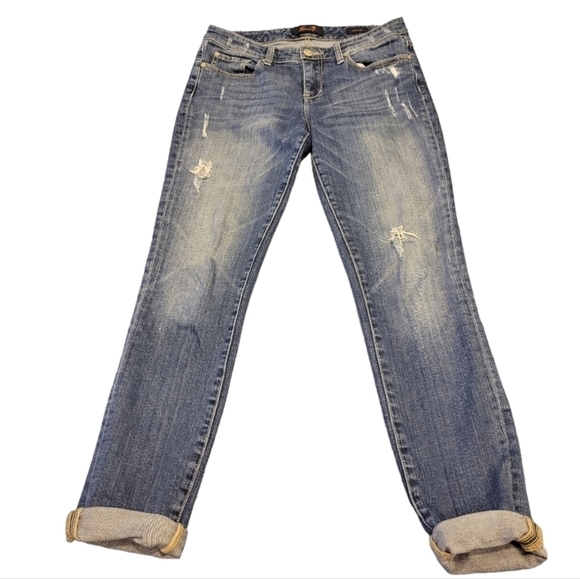 Seven7 Distressed Denim Jeans Size 6 - Picture 1 of 4